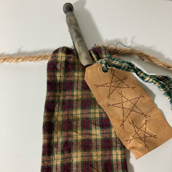 Rustic Plaid Christmas Stockings Set - Picture 4 of 9